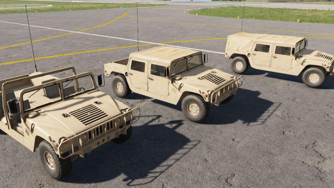 US Desert Camo Vehicles Reskin