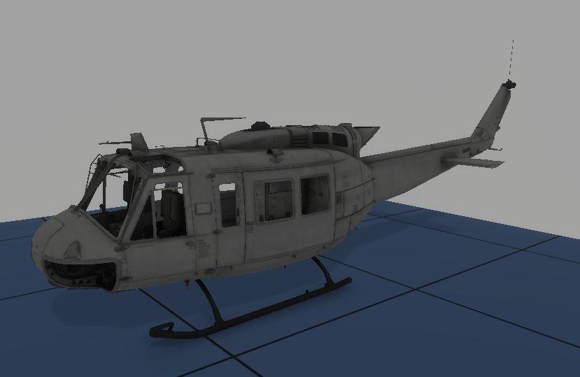 uh1h grey reskin