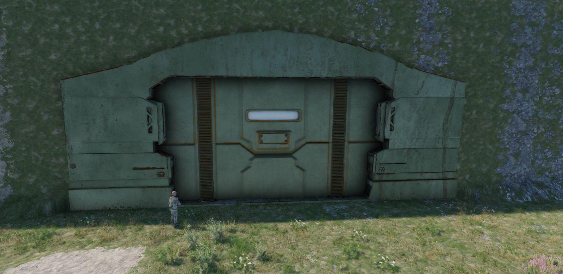 Underground Hangar with Door