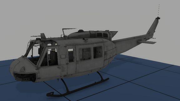 uh1h grey reskin