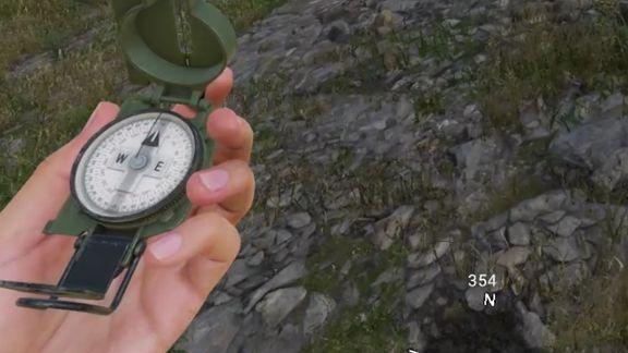 On Screen Radial Compass