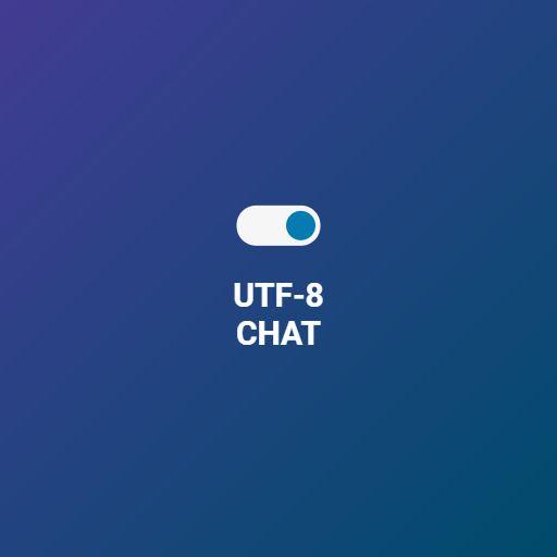 UTF-8 chat on