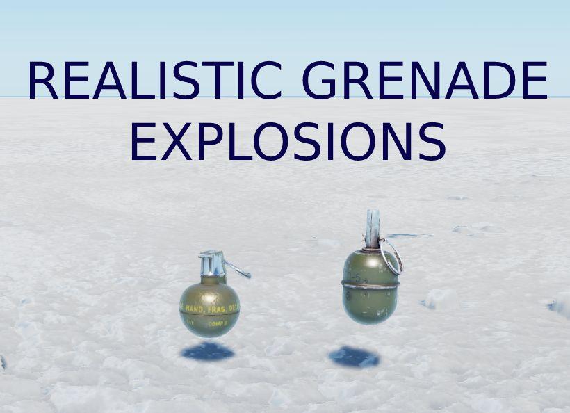 Realistic grenades