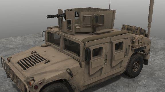 Minigun Humvee