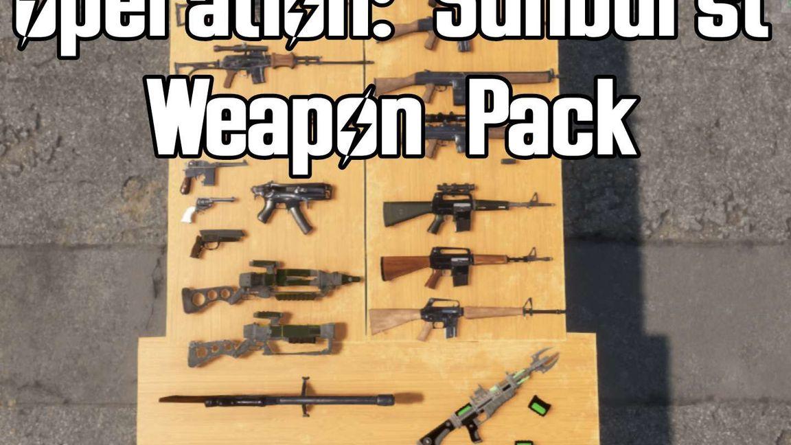 Op Sunburst Fallout Weapons